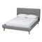 Baxton Studio Jonesy MidCentury Modern Transitional Grey Fabric Upholstered Full Size 3Piece Bedroom Set 219-6702-7288-ZORO - alternate 2